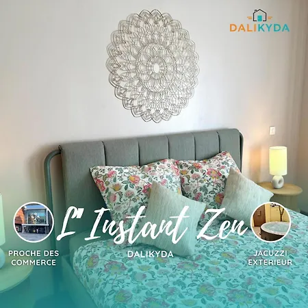 Dalikyda - L'instant Zen - Jacuzzi, Cour & Semesterbostad